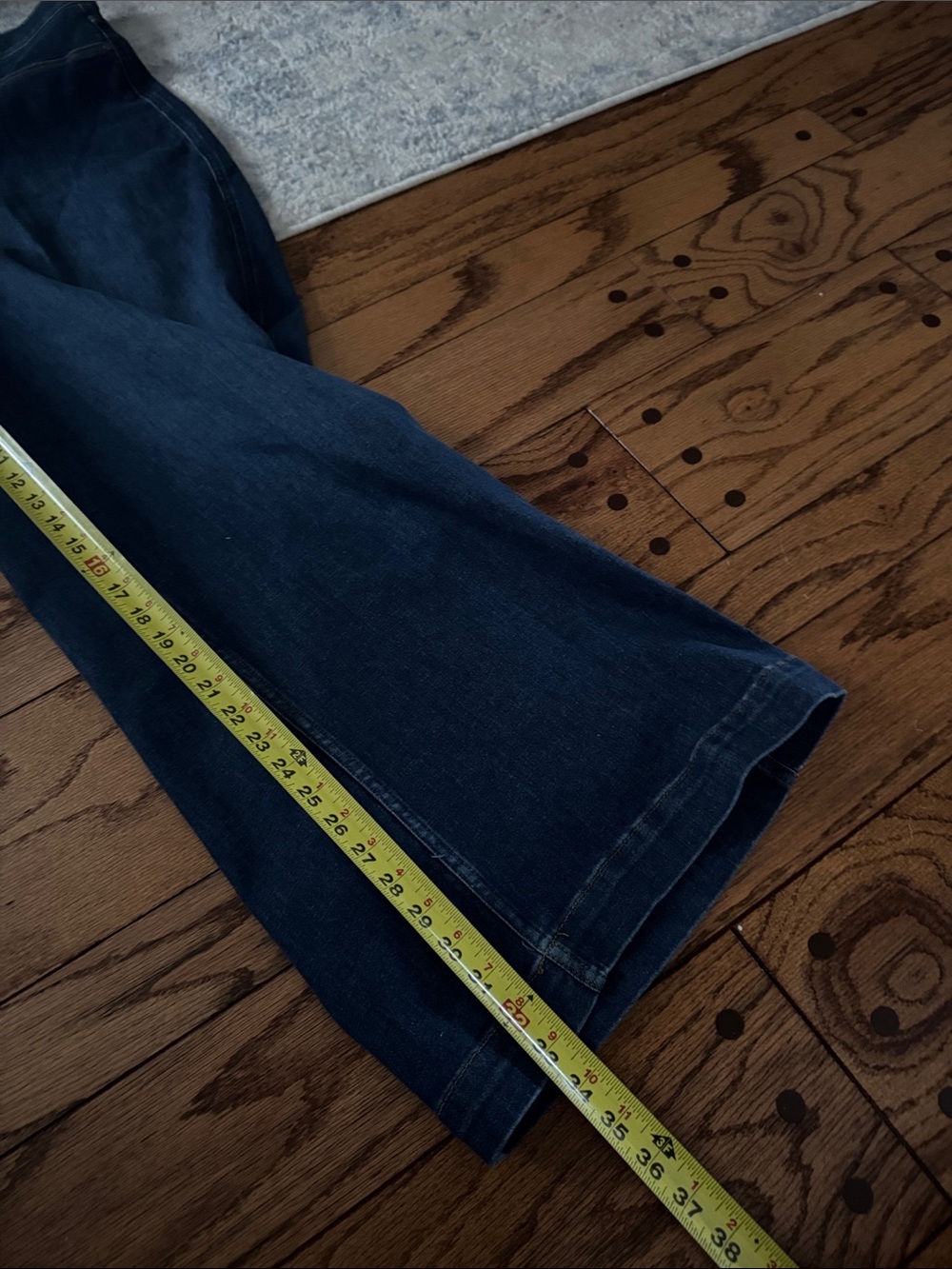 NWT SPANX Wide Leg Jeans Authentic Blue Size 3X Tall - Picture 14 of 14